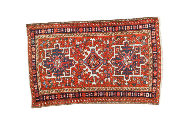 2x3 Vintage Karaja Rug Mat // ONH Item 2176