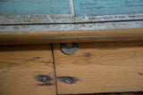 Antique map's bottom wooden dowel, 