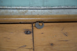 Antique Pull Down Map Africa wooden dowel with 'AFRICA' metal ring and longitude text detail.