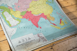 Vintage Asia map bottom detail: McConnell Supply title, Philippines inset, and edge discoloration.