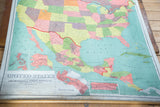 Detailed view of the antique map's title block, McConnell publisher, and Alaska, Philippines insets.