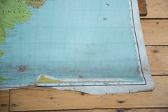 Vintage Pull Down Map South America // ONH Item 2188 Image 3