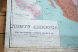 McConnell antique North America map, showing publisher details, scale, and aged paper.