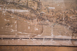 Aged 1910s antique map of Mexico, featuring pronounced lower discoloration and text.