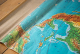 Mid-Century North America map detail showing Gulf of Mexico, Florida, vibrant colors, and visible creasing.