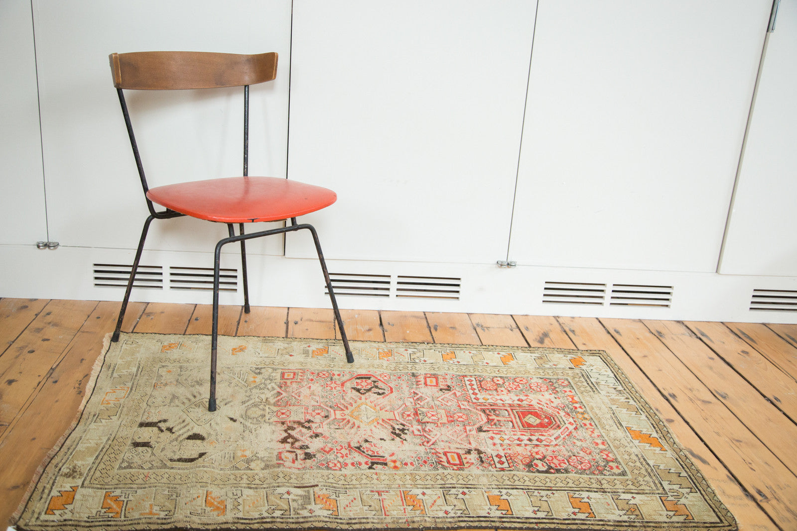 3x4.5 Antique Distressed Prayer Caucasian Rug // ONH Item 2205 Image 1