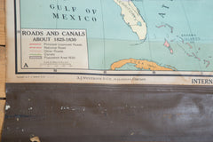 Vintage Pull Down Map United States // ONH Item 2218 Image 3