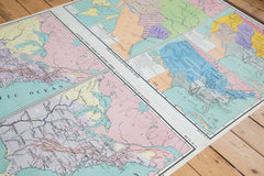 Vintage Pull Down Map United States // ONH Item 2218 Image 9