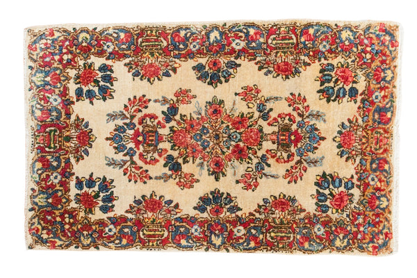 2' x 3' Vintage Kerman Rug Mat / Item 2220 image 1