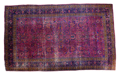 9.5x16 Vintage Meshed Carpet // ONH Item 2225