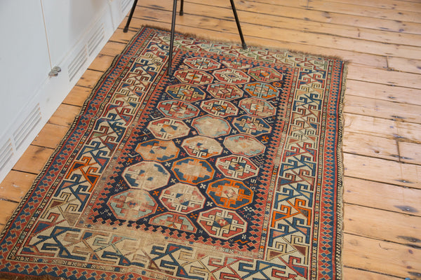 3.5x5.5 Antique Distressed Caucasian Rug // ONH Item 2228 Image 2