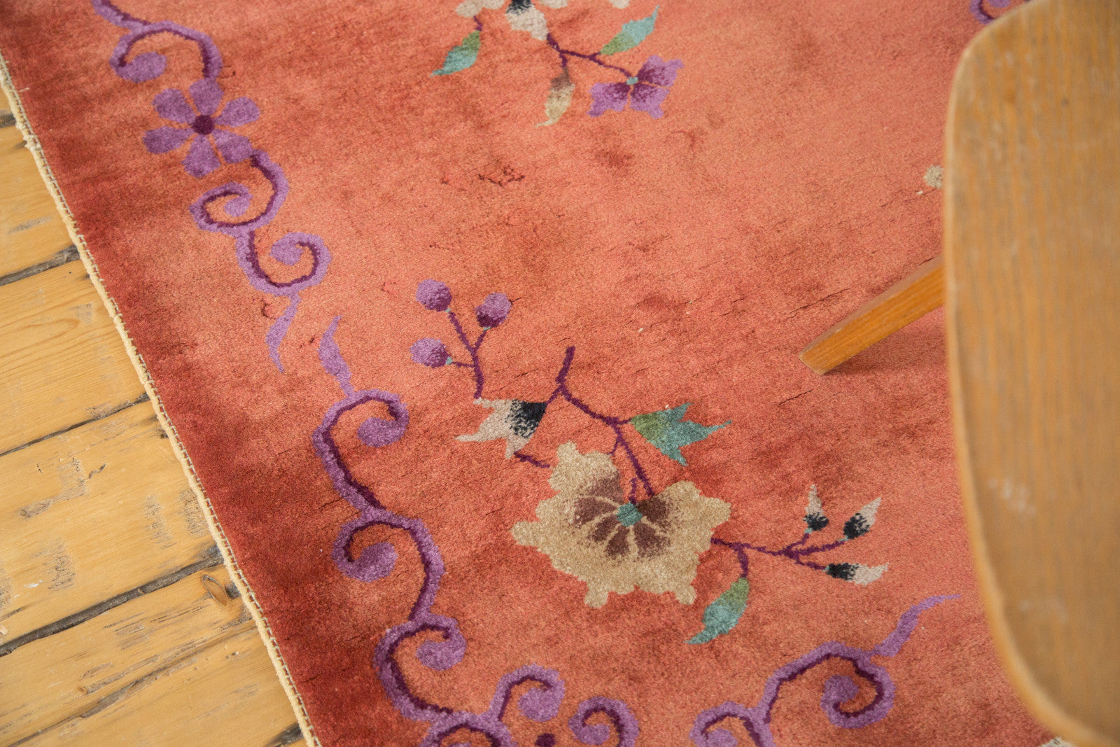 Fetti Li Deco Rug Vintage Art Deco Chinese Rug 3' x 4'9
