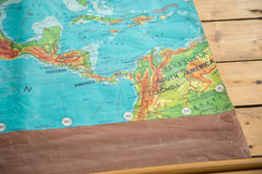 Mid-Century North America Pull Down Map // ONH Item 2240 Image 3