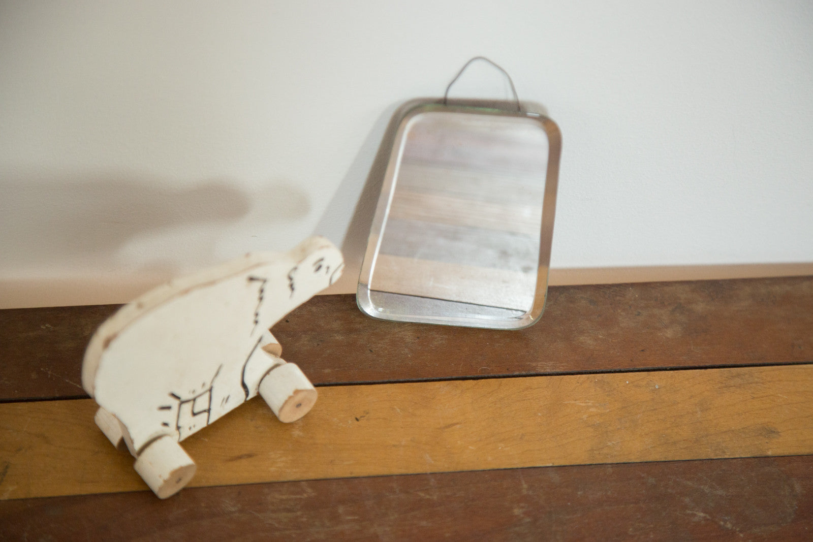 Small Antique Beveled Glass Mirror // ONH Item 2311 Image 1