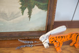 Vintage landscape painting featuring artist signature S Meyers and ornate brown frame.