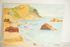 Mid Century Seascape Painting // ONH Item 2270 Image 1