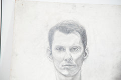 Vintage Unfinished Sketch of Man // ONH Item 2278 Image 3