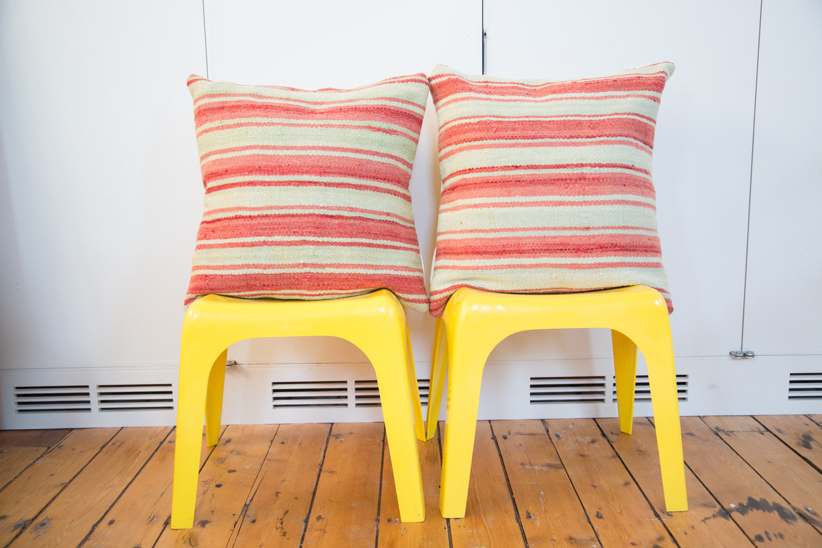 Large 24x24 Striped Kilim Pillow // ONH Item 2283 Image 1