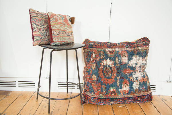 Antique Lilihan Rug Handmade Floor Pillow // ONH Item 2286 Image 1