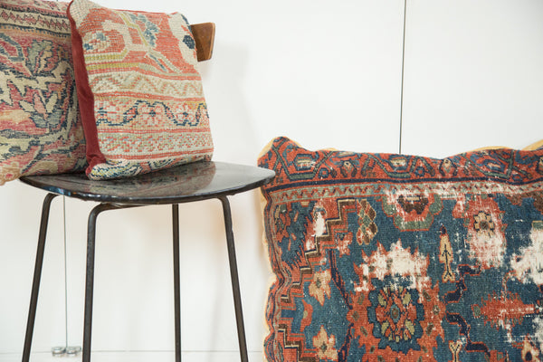 Antique Lilihan Rug Handmade Floor Pillow // ONH Item 2286 Image 2