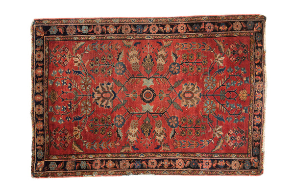 3x5 Distressed Antique Sarouk Rug // ONH Item 2315