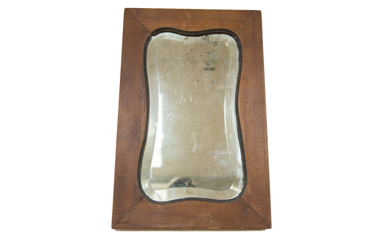 Art Deco Bell Beveled Glass Mirror // ONH Item 2327