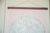 Handmade walnut wood rod hanging the antique-style 
