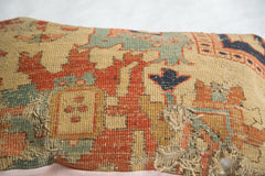 Antique Yellow Serapi Rug Fragment Pillow // ONH Item 2333 Image 4