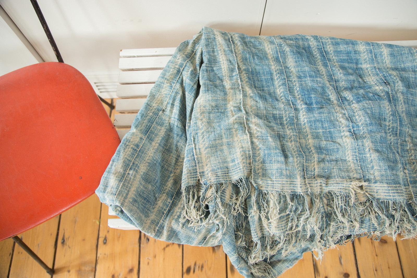 4x7.5 Vintage African Textile Throw // ONH Item 2347 Image 1