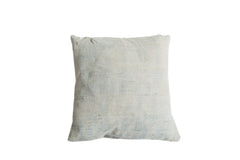 Faded Powder Blue Indigo Pillow // ONH Item 2355F Image 1