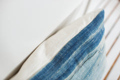 Vintage Light Blue Indigo Pillow // ONH Item 2376A Image 4