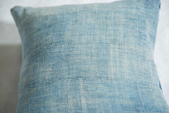 Vintage Light Blue Indigo Pillow // ONH Item 2384B Image 3