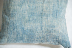 Vintage Light Blue Indigo Pillow // ONH Item 2384D Image 2