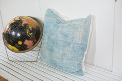 Vintage Light Blue Indigo Pillow // ONH Item 2384D