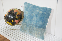 Vintage Light Blue Indigo Pillow // ONH Item 2389B