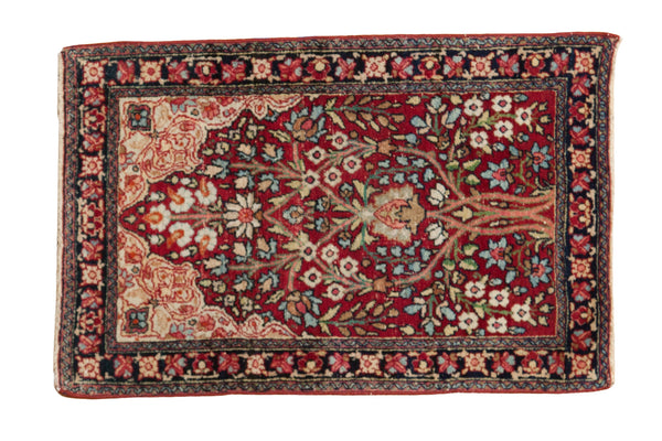 2x3 Antique Kerman Rug Mat // ONH Item 2390
