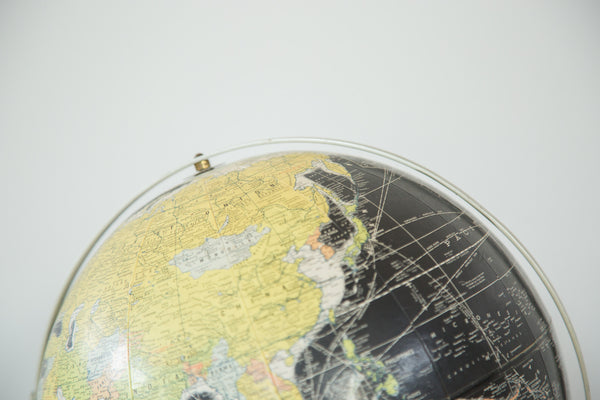 Vintage 1960s Rand McNally Black Globe // ONH Item 2391 Image 3