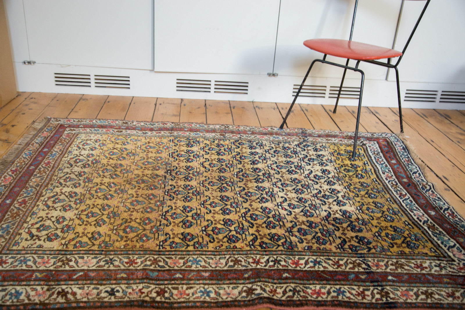 4.5x5.5 Vintage Kurdish Square Rug // ONH Item 2392 Image 1