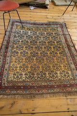 4.5x5.5 Vintage Kurdish Square Rug // ONH Item 2392 Image 3