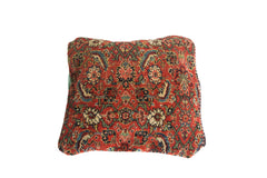 Antique Herati Bijar Rug Fragment Pillow // ONH Item 2397