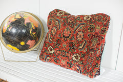 Antique Herati Bijar Rug Fragment Pillow // ONH Item 2397 Image 1