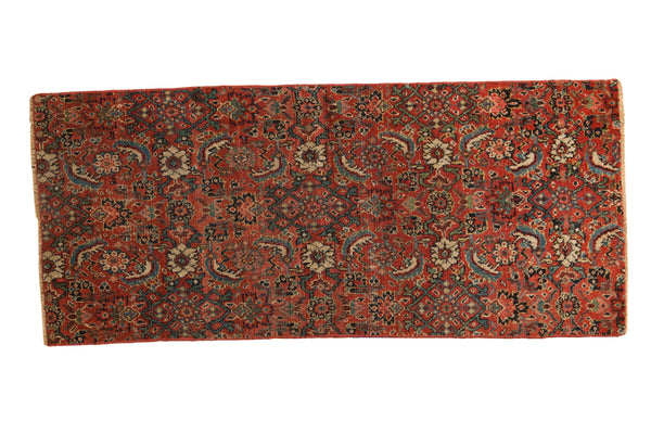 2x4 Antique Bijar Fragment Rug Mat // ONH Item 2401