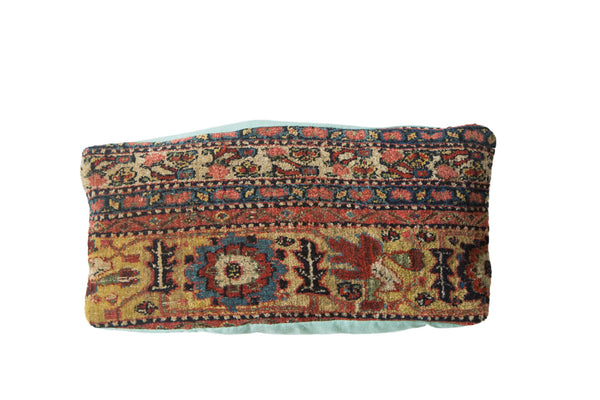 Antique Bijar Rug Border Fragment Pillow // ONH Item 2405 Image 3