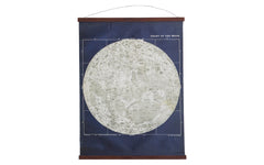 Antique Moon Chart Pull Down Revival Print // ONH Item nh00324l