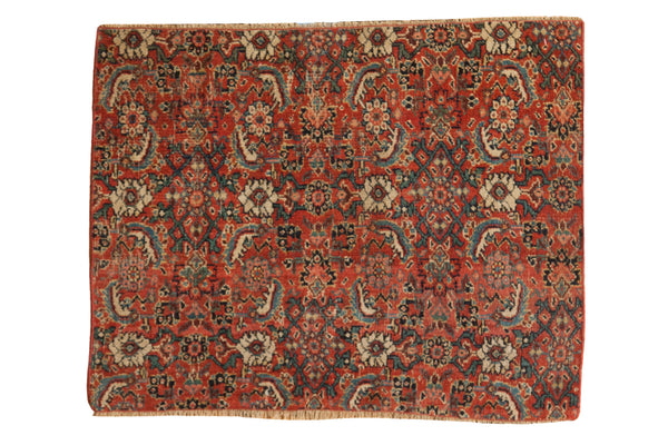2.5x3 Antique Bijar Fragment Rug Mat // ONH Item 2422
