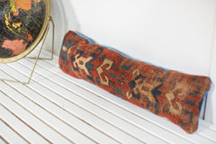 Antique Caucasian Kazak Rug Fragment Pillow // ONH Item 2428