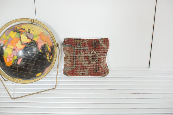 Antique Heriz Rug Fragment Pillow // ONH Item 2430B