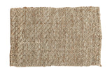 Hand woven entrance mat, natural hemp, jute, sisal fiber texture, 2'1