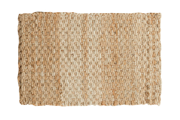 2x3 Hand Braided Beige Entrance Mat // ONH Item 2440