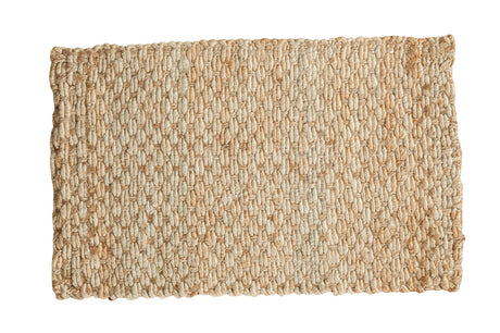 2x3 Hand Braided Ivory Entrance Mat // ONH Item 2447